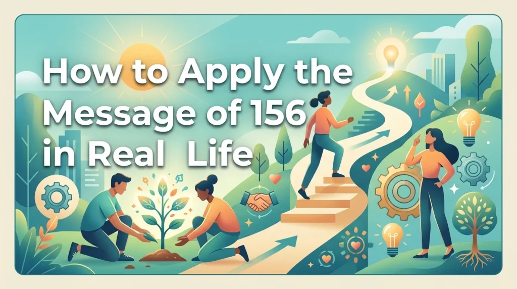 How to Apply the Message of 156 in Real Life