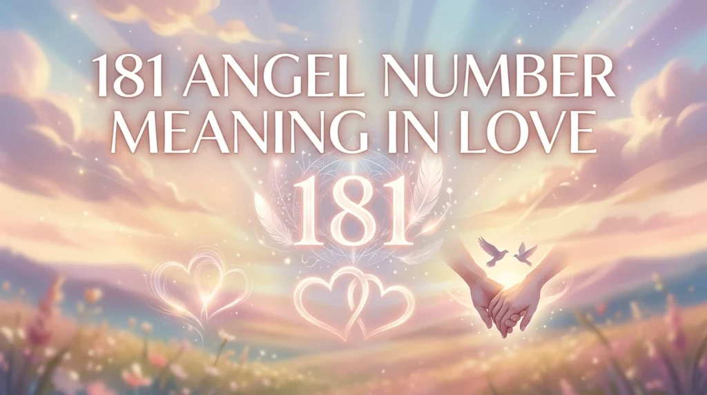 181 Angel Number Meaning in Love