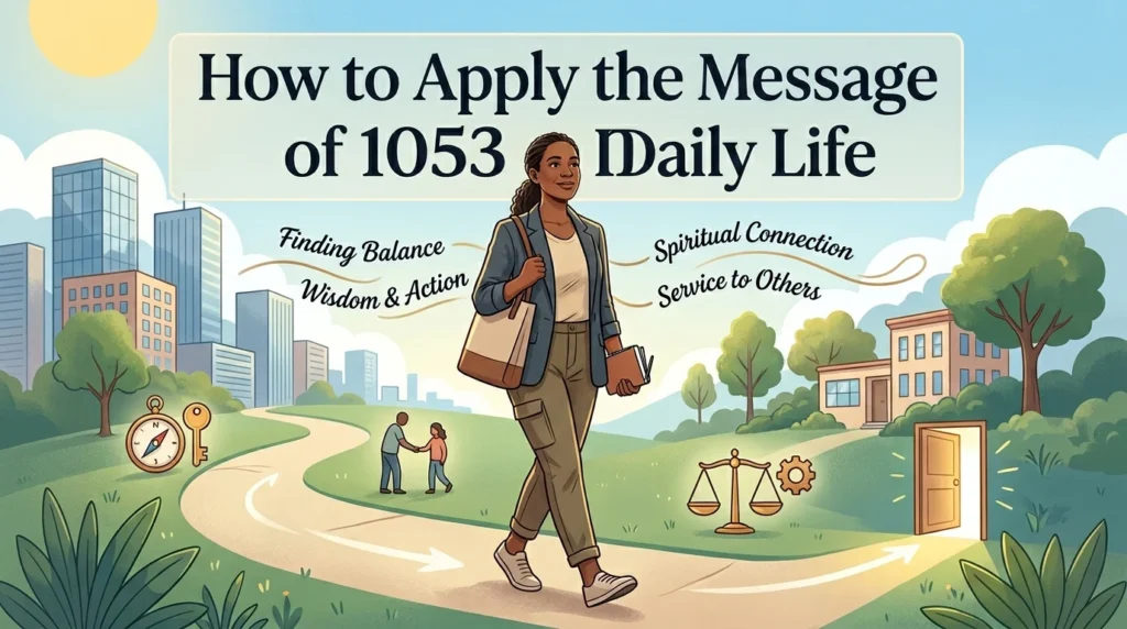 How to Apply the Message of 1053 in Daily Life
