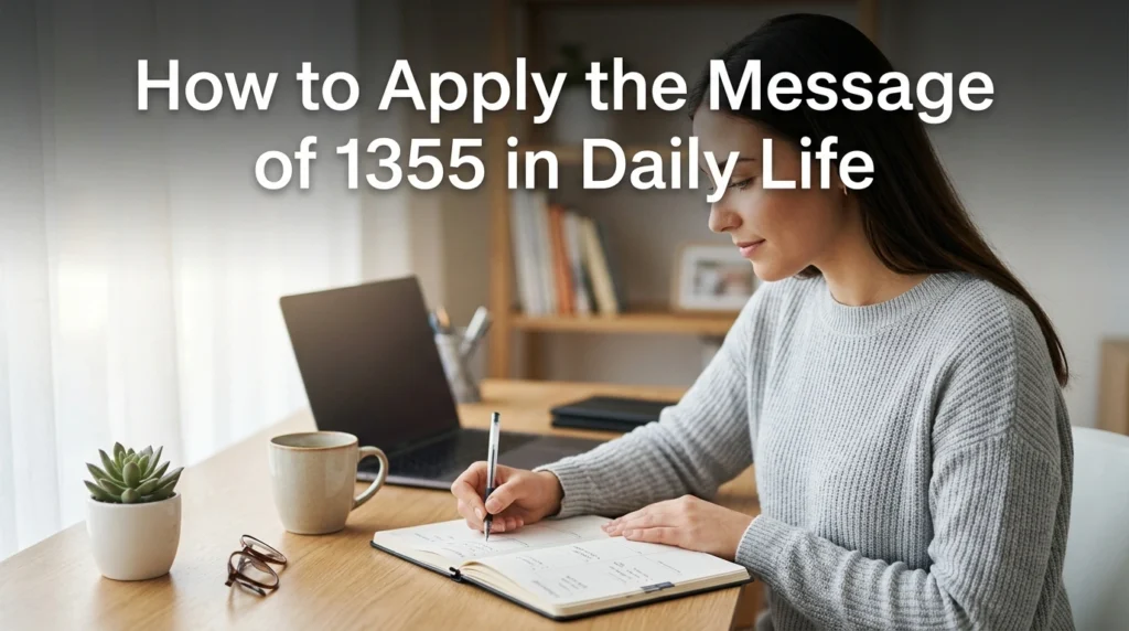 How to Apply the Message of 1355 in Daily Life