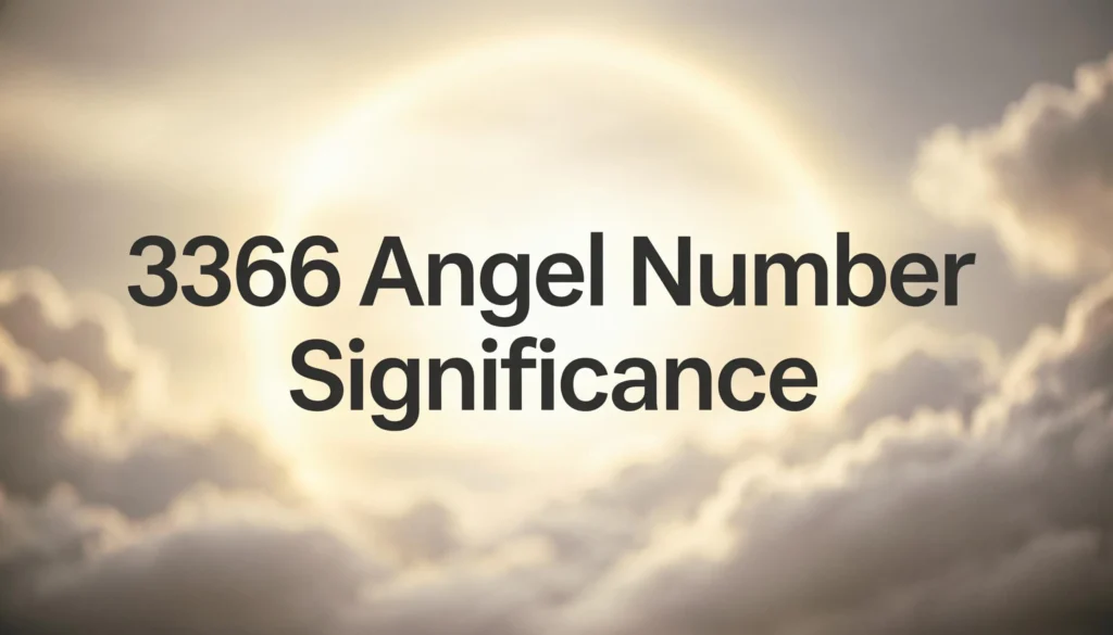 3366 Angel Number Significance
