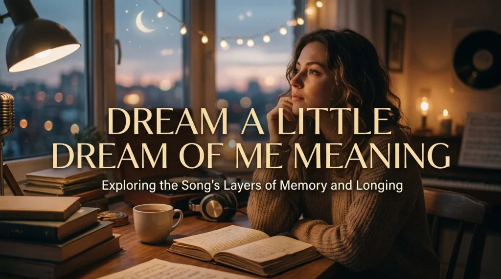 Dream a Little Dream of Me Meaning